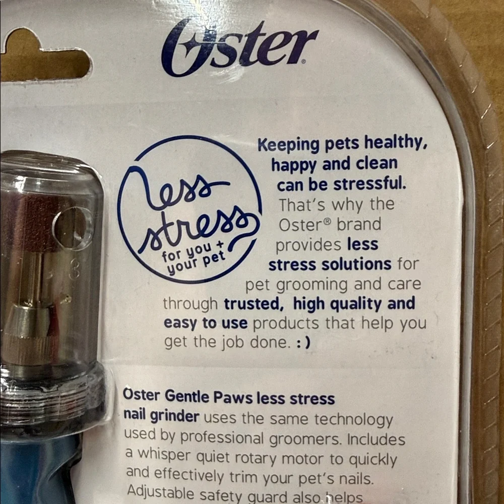 ⭐️Oster Gentle Paws Blue Nail Grinder with Replacement Kit